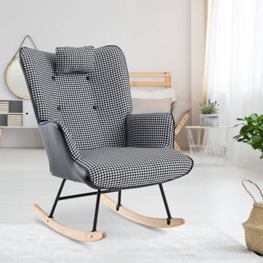 Striped discount rocking chair